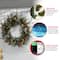 30&#x22; Frosted Pine Berry Collection Wreaths with Big White Edged Pine Cones, Red Berries, Silver Glittered Eucalyptus Leaves &#x26; Warm White LED Lights